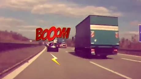 VIDEO: Coliziune pe Autobahn, în Germania