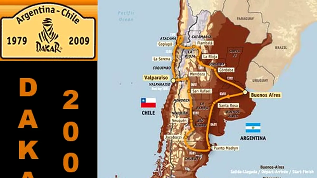 Dakar 2009 - acum în America de Sud