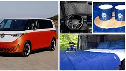 ID. Buzz revine în 2027 în SUA cu…un pat, două căni de tablă și jaluzea pentru parbriz. Ce noutăți mai pregătește Volkswagen