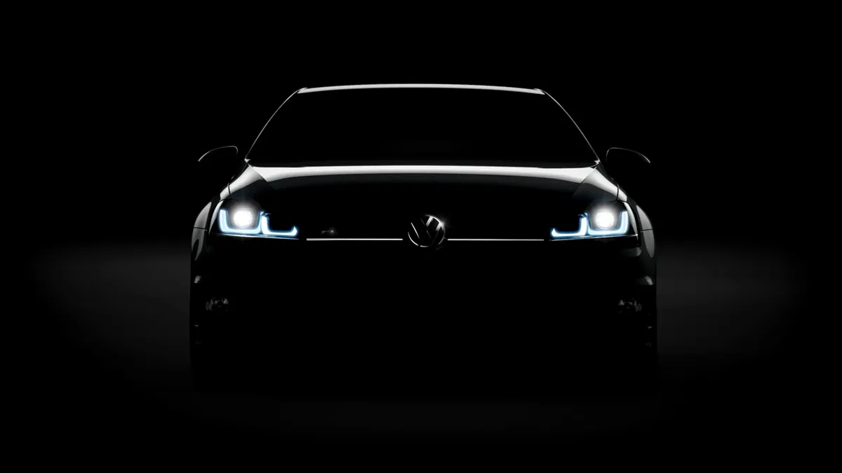 Volkswagen a publicat prima imagine-teaser oficială cu Golf R