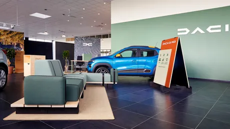Showroom-urile din rețeaua comercială Dacia primesc un nou design