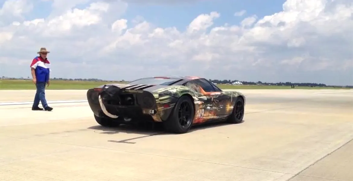 Record de viteză pentru Hennessey Ford GT la Texas Mile 2012