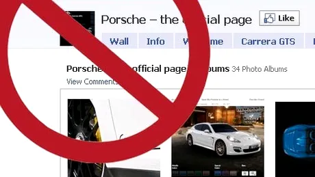 Angajaţii Porsche nu au voie pe Facebook!