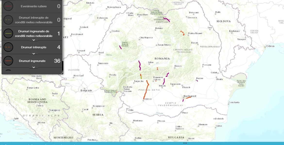 CNAIR a lansat o hartă interactivă cu situația drumurilor naționale în timp real. Ce rol are Waze