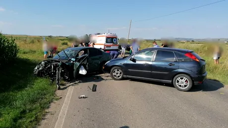 Un șofer de 18 ani a provocat un accident devastator la Sibiu