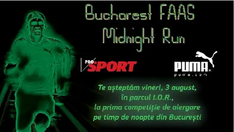 Bucharest FAAS Midnight Run - primul concurs de alergare la miezul nopţii