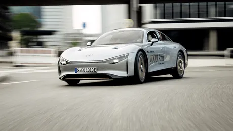 Conceptul electric Mercedes-Benz Vision EQXX și-a bătut recordul de eficiență: 1.202 km cu o singură încărcare