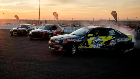 Final de sezon în Campionatul Național de Drift. Câștigător la clasa street: un debutant de 13 ani