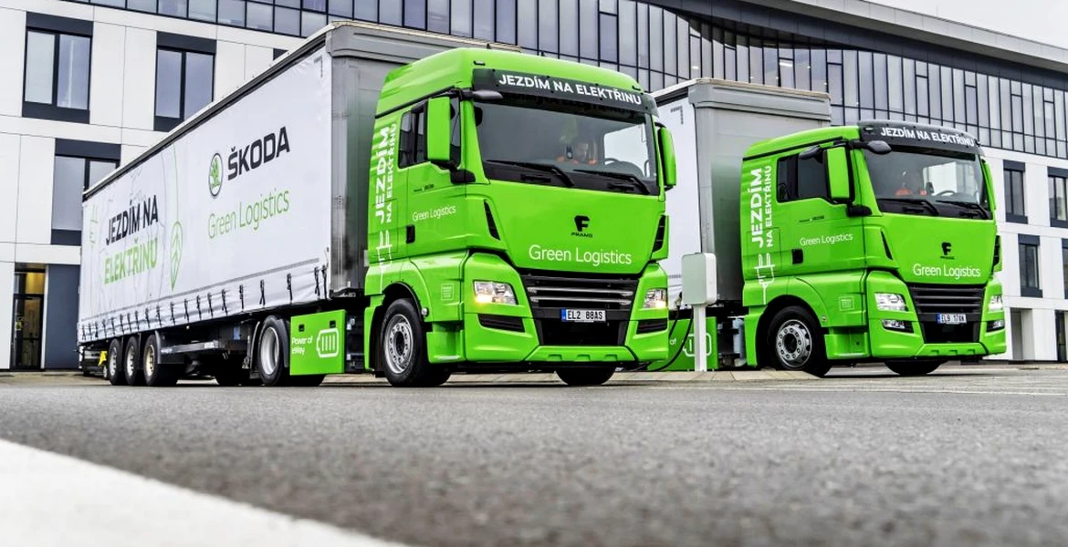 Skoda testează camioane electrice în logistica internă