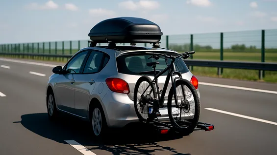2025: Ce reguli trebuie respectate dacă montezi portbagaj pe mașină sau suport de biciclete