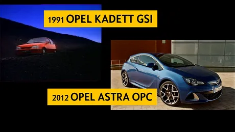 Trecut versus prezent: Opel Astra şi Opel Kadett