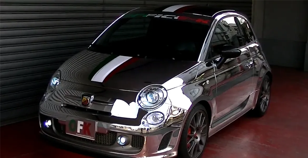 Tratament cu crom pentru Abarth 695 Tributo Ferrari