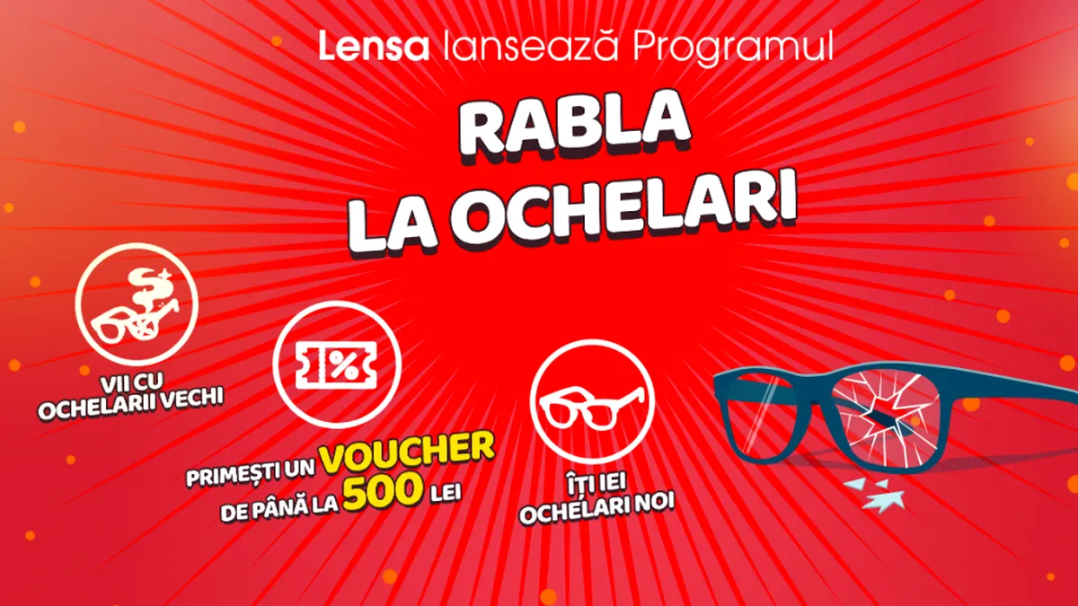 Un lanţ de optică din România a pornit programul Rabla la ochelari, la care s-au înscris peste 19.000 de oameni până în prezent