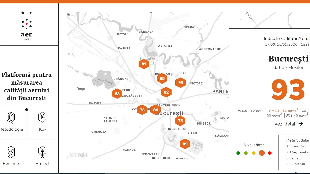 Alertă în sudul Europei din cauza poluării. Bucureștiul este și el afectat