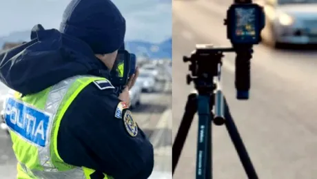 Foto / Controalele cu radarul pistol scot la iveală mai mult decât depășirea vitezei legale. Ce au găsit polițiștii în trafic