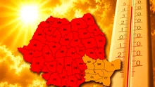Cod roșu de caniculă în aproape toată România. Temperaturile vor ajunge și la 41 de grade Celsius