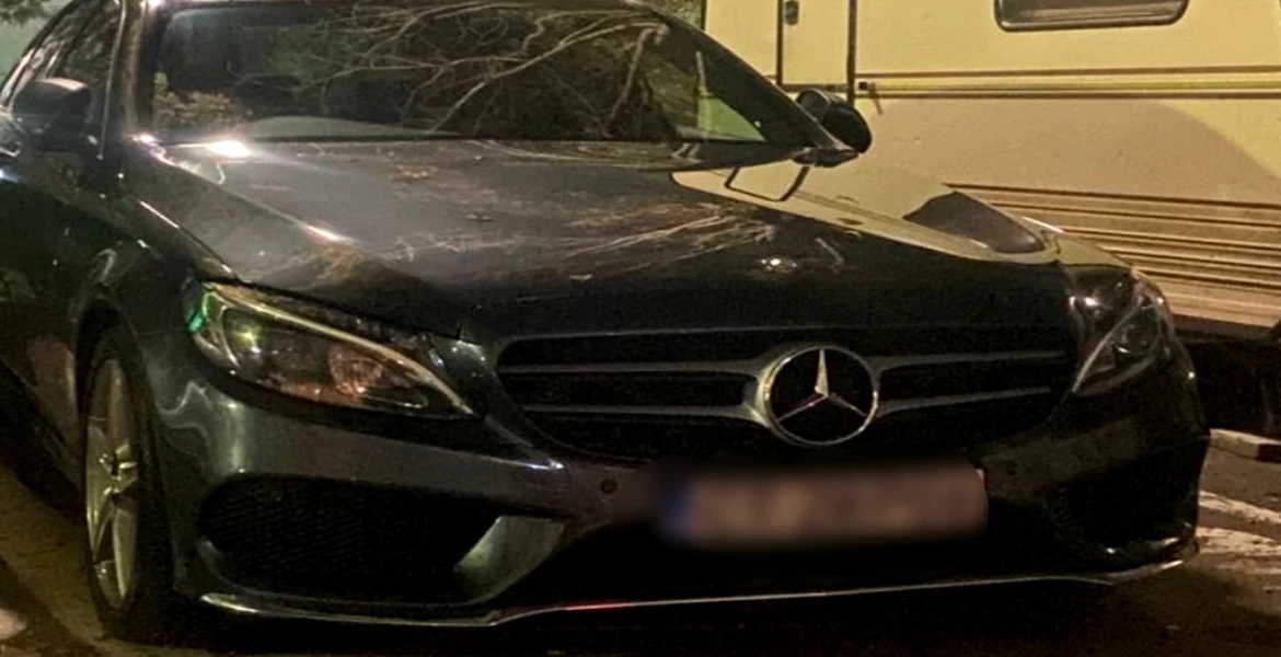 Un Mercedez-Benz furat din Marea Britanie, găsit de polițiștii din Constanța