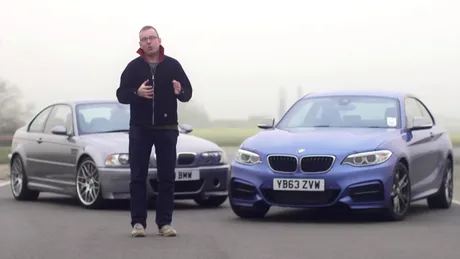 VIDEO: Noul BMW M235i vs. minunatul BMW M3 CSL. Care câştigă?