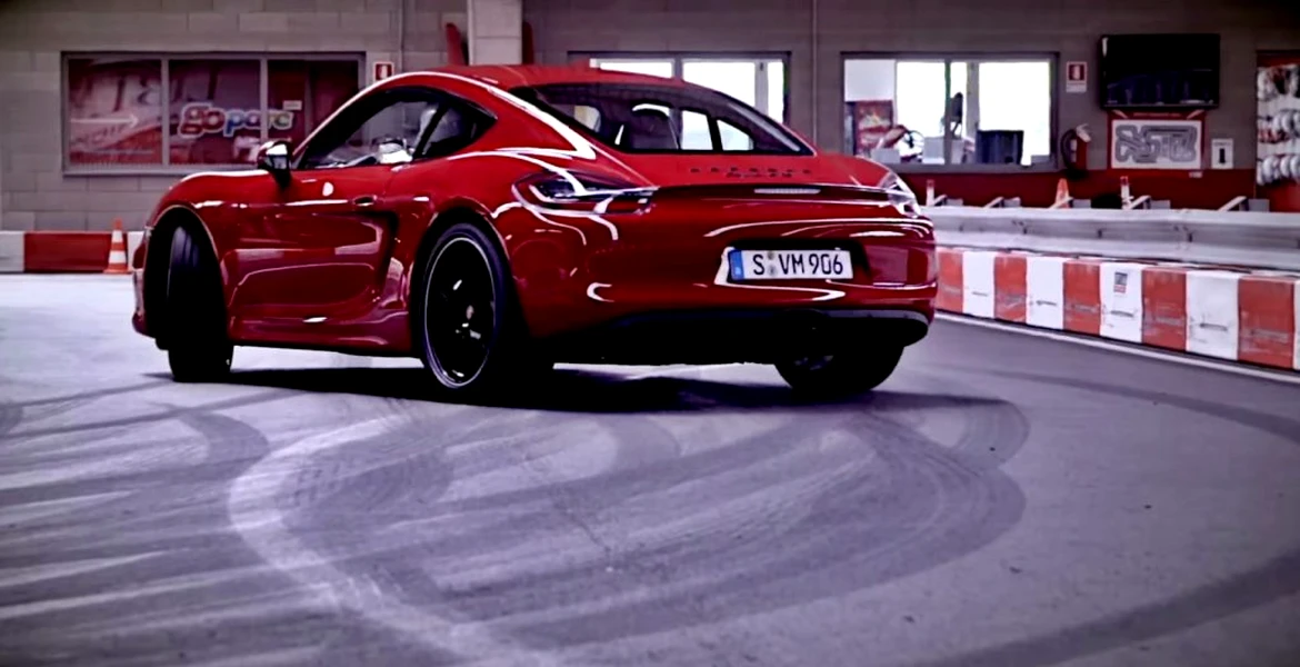 Porsche Cayman GTS ne oferă demonstraţii de karting. VIDEO