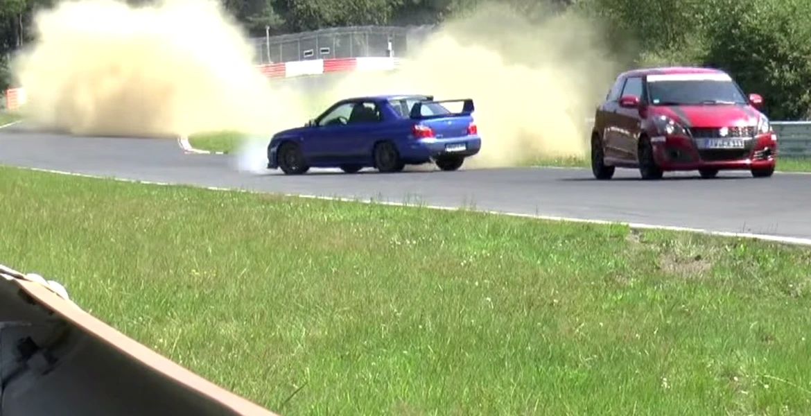 VIDEO: cam aşa salvezi un Impreza de la accident pe Nürburgring