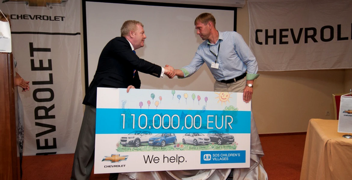 250.000 de euro donaţi de Chevrolet organizaţiei SOS Satele Copiilor