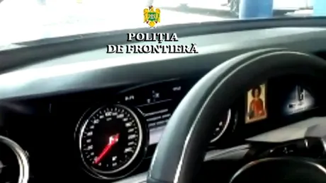Un Mercedes-Benz aflat în atenția autorităților suedeze a fost descoperit la frontiera română - VIDEO