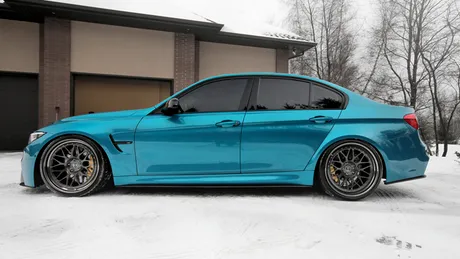 Un BMW M3 în culoarea Atlantis Blue care atrage toate privirile - FOTO