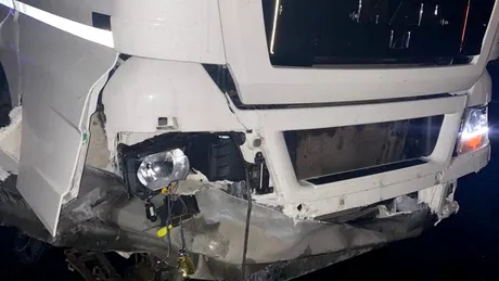 Accident bizar pe Autostrada A1. Unde a ajuns remorca unui camion?
