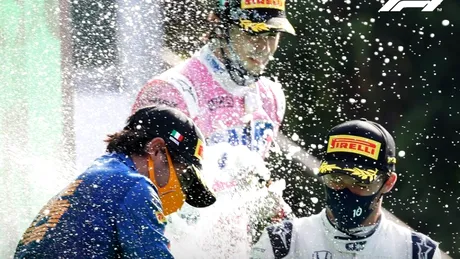 Formula 1: Cineva a câștigat enorm pariind pe podiumul incredibil de la Monza