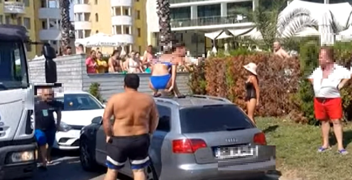 Niște români au protestat pentru a nu le fi ridicată mașina parcată ilegal în Bulgaria – VIDEO