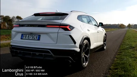 Lamborghini Urus, testat pe un drum fără limită de viteză. Iată cum accelerează până la 300 de km/h -  VIDEO