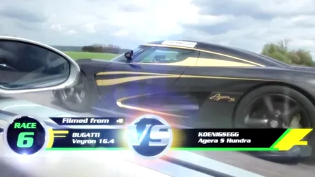 Veyron Grand Sport Vitesse vs. Agera S vs. Aventador vs Ferrari 599 GTO. WOW!