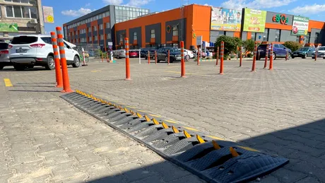 Măsură radicală în Iași. Limitator de viteză cu țepi pentru șoferii care nu respectă semnele de circulație