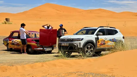 O Dacia 1300 din 1975 a ajuns în Africa. Cum s-a descurcat pe traseul București – Monaco – Sahara