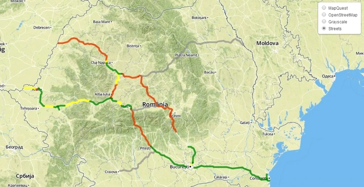 Aceasta este harta interactivă a autostrăzilor din România