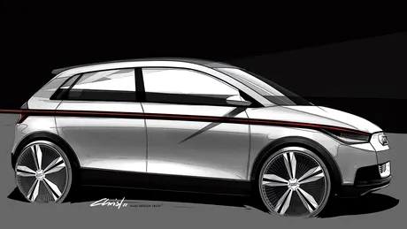 Primele schiţe cu Audi A2 Concept pentru Frankfurt 2011