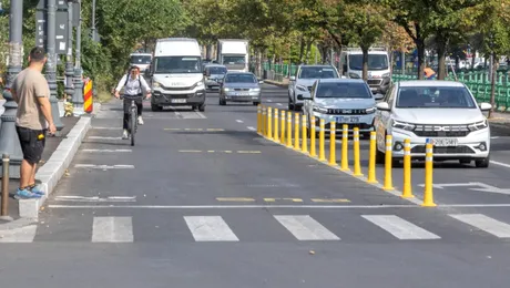 Bucureștiul introduce benzi comune pentru biciclete și transport public. Unde apar noile trasee