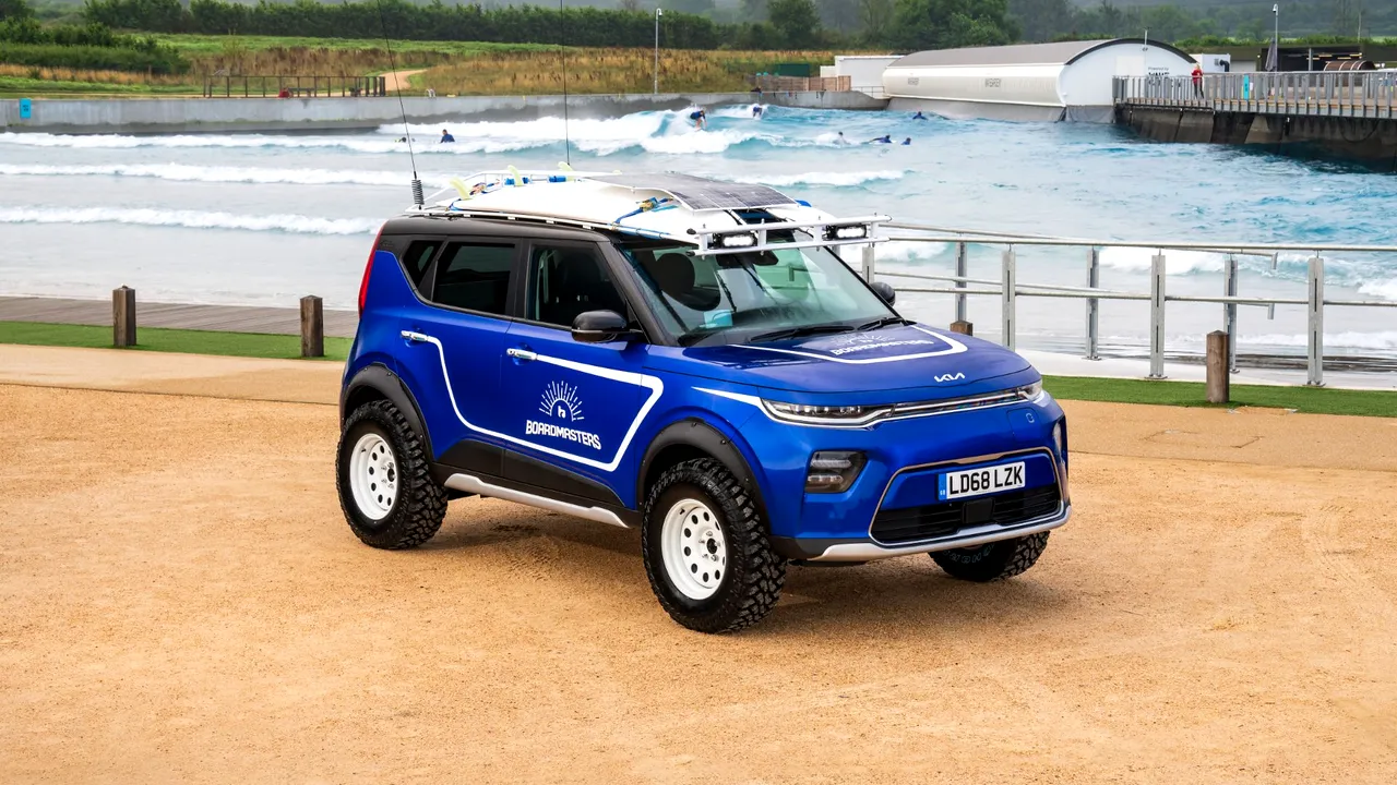 Kia cu gardă mare la sol Kia Soul EV Boardmasters Edition 14 