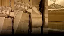 Imagini incredibile din Casa Poporului, care a crăpat pe jumătate. Cea mai grea și scumpă construcție civilă a lumii se degradează rapid, după ce o crevasă a apărut în zidul dintre Senat și Camera Deputaților