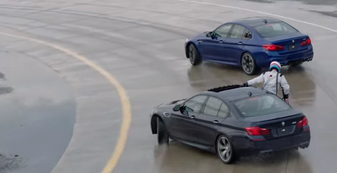 Drift de 8 ore cu noul BMW M5. Germanii au fost nevoiţi să-l alimenteze din mers – VIDEO