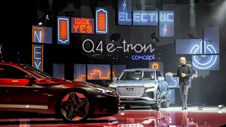 Audi expune la Geneva patru autovehicule pur electrice - VIDEO