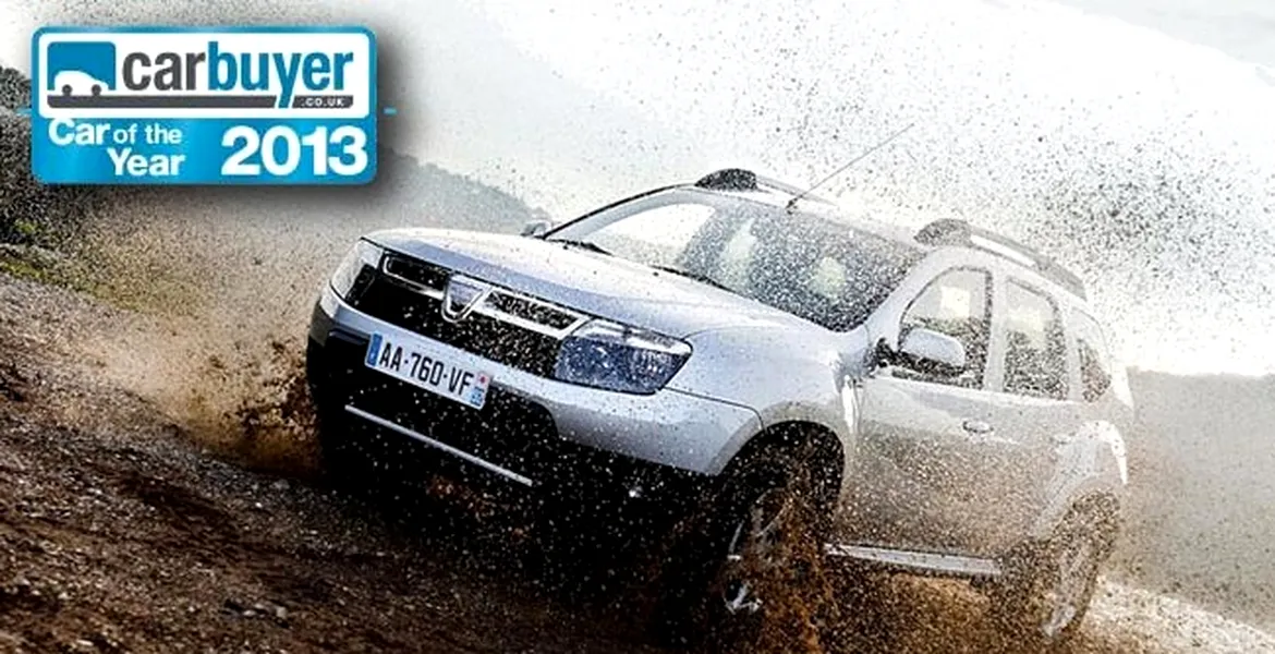 Surpriză: Dacia Duster primeşte titlul de Car of the Year 2013 în sondajul CarBuyer