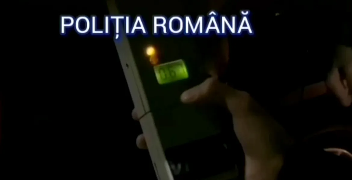 VIDEO. Momentul în care un șofer băut a fost percheziționat de polițiști. Ce au găsit oamenii legii asupra bărbatului