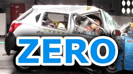 VIDEO: Cum arată un crash test de ZERO stele