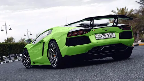 Lambo Aventador de Kuweit, o FOTOGALERIE verde-n faţă!