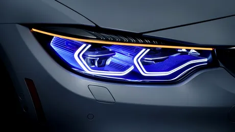BMW M4 Iconic Lights Concept se laudă cu faruri laser şi stopuri OLED
