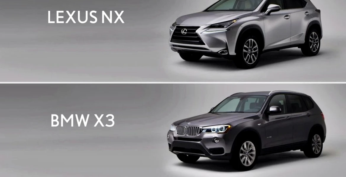 Lexus NX versus BMW X3, din perspectiva Lexus [VIDEO]