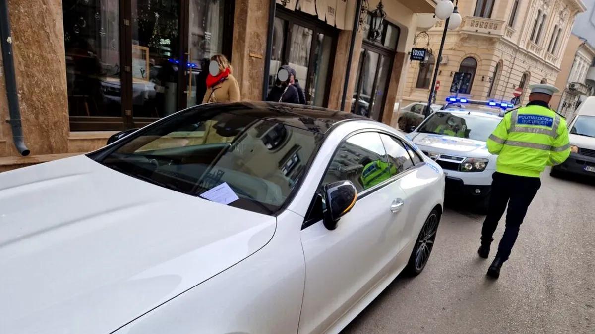 Șoferii care parchează neregulamentar în centrul Capitalei au intrat în vizorul Poliției. Amenzile au curs