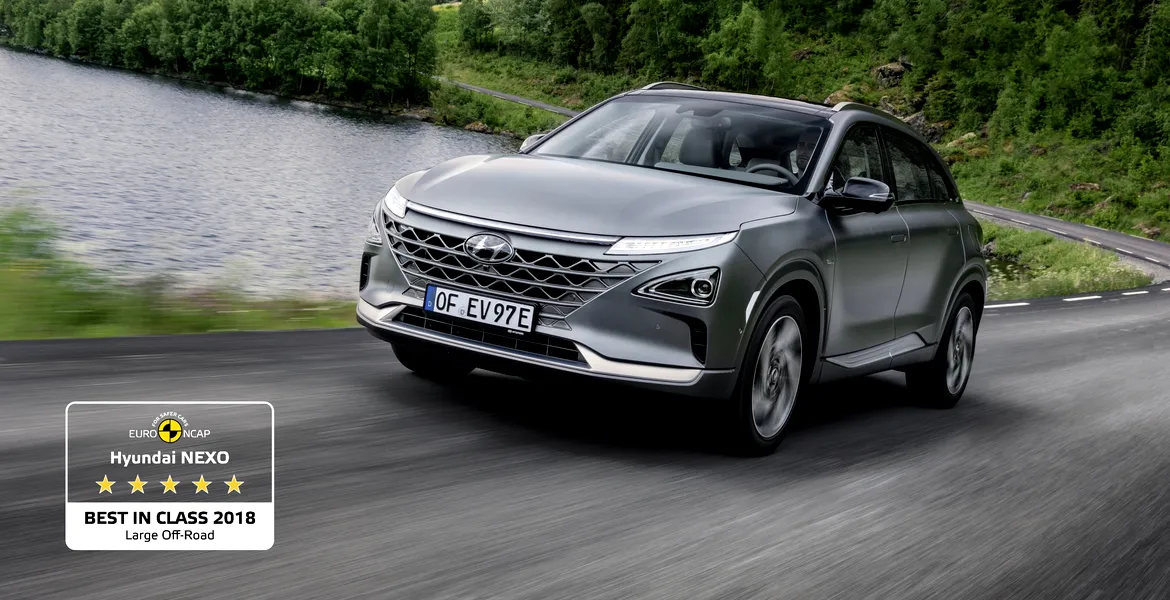 Hyundai Nexo a câştigat titlul „Best in class” la testele Euro NCAP 2018