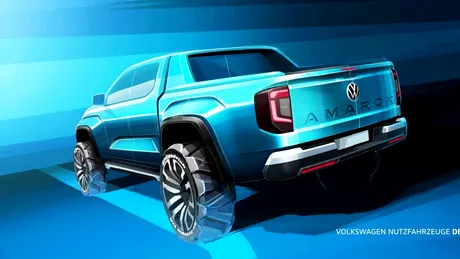 Volkswagen a publicat noi schițe de design cu viitoarea generație Amarok
